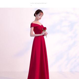 -ĐẦM DẠ HỘI TRỄ VAI MS12303-T305