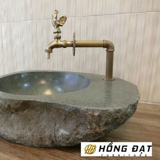 Chậu Rửa Lavabo Đá Cuội Tự Nhiên