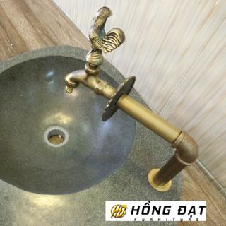 Chậu Rửa Lavabo Đá Cuội Tự Nhiên