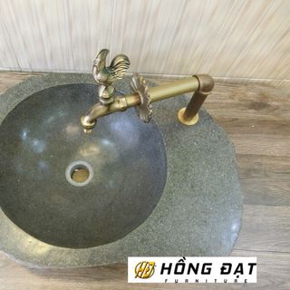 Chậu Rửa Lavabo Đá Cuội Tự Nhiên