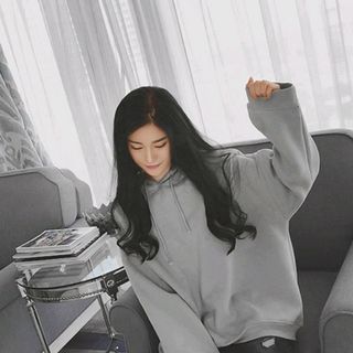 HOODIE UNISEX TRƠN BASIC XÁM ĐẬM