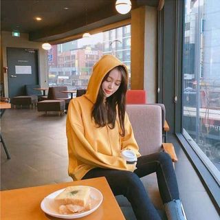 HOODIE UNISEX BASIC TRƠN VÀNG