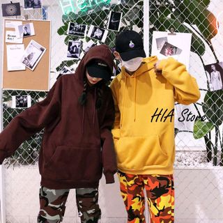 HOODIE UNISEX BASIC TRƠN VÀNG