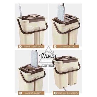 Cây lau nhà tự vắt thông minh có thùng loại thùng nhỏ