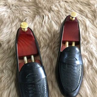 Giày lười nam da bòđế phíp