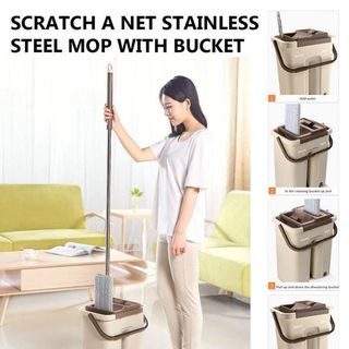 Cây lau nhà tự vắt thông minh có thùng loại thùng nhỏ