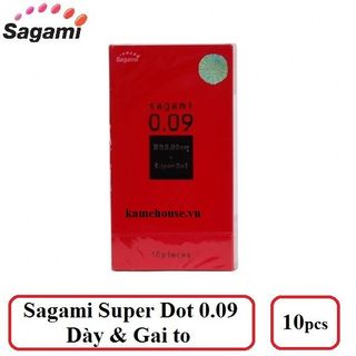 Bao cao su Sagami 009 super dot 10pcs