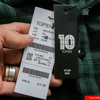 Áo Sơ Mi Kẻ 5877 Cực Trẻ Trung chuẩn hãng TopTen