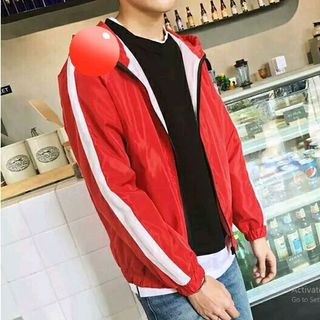 áo khoác dù nam sọc tay