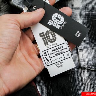 SƠ MI KẺ CARO IN HỌA TIẾT TOPTEN10