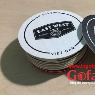 Lót ly giấy in logo giá rẻ giá sỉ