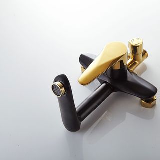 Bộ sen cây tắm đứng nóng lạnh  EL-S914 Đen vàng