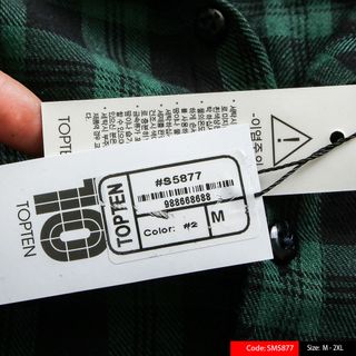 SƠ MI TOPTEN10 KẺ CARO 5877