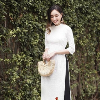 SET ÁO DÀI CÁCH TÂN THÊU KÈM QUẦN ỐNG RỘNG