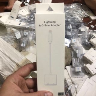 Cáp chuyển đổi tai nghe iphone 7/7P/8/8P/X sang 1 lightning và 1 cổng 35 FTP IOS 10-11-12