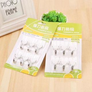 BỘ 6 MÓC TREO HOOK DÁN TƯỜNG CỰC CHẮC CHẮN PA