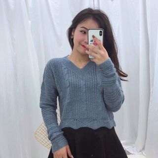 áo len croptop