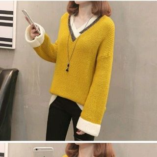 ÁO LEN TAY LẬT ĐẮP KIM TUYẾN