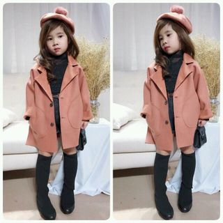 Áo dạ len cho bé gái