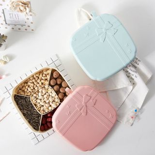 Hộp Mứt Vuông Nơ