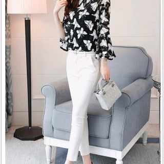 sơ mi kiểu thêu kèm áo trong