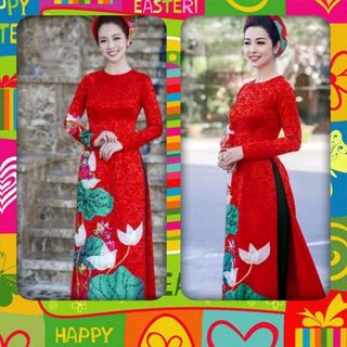 ÁO DÀI TRUYỀN THỐNG HOA SEN