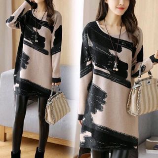 ĐẦM LEN SUÔNG LOANG MÀU