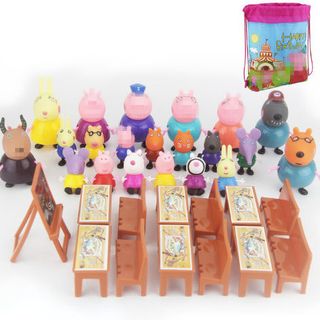 Bộ Đồ Chơi Lớp Học Heo Peppa Pig 21 Nhân Vật