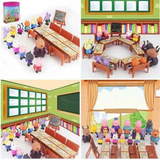 Bộ Đồ Chơi Lớp Học Heo Peppa Pig 21 Nhân Vật