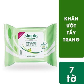Khăn tẩy trang Simple 7 miếng Tiện lợi