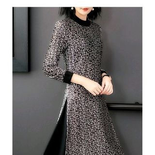 ĐẦM SUÔNG NHUNG HOA SANG TRỌNG