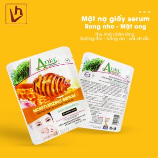 Mặt nạ giấy serum Rong nho-Mật ong ANIA