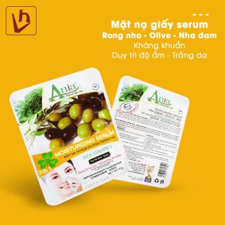 Mặt nạ giấy serum Rong nho-Olive-Nha đam ANIA