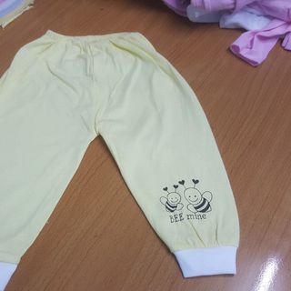 Quần Sơ Sinh Bo Gấu Cotton 100
