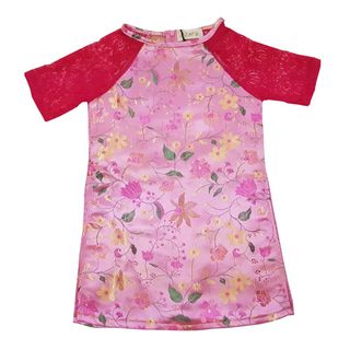 Set Áo dài Gấm Mấn đầu Chân váy ren