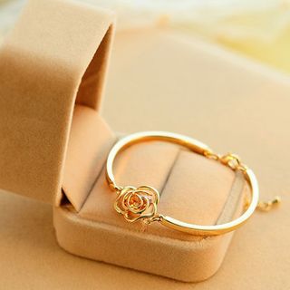 Lắc tay hoa hồng mạ vàng