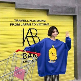 Sweater nữ in vịt sieu xinh