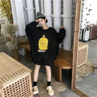 Sweater nữ in vịt sieu xinh