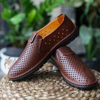 Giày lười da bò thật thanh lý giá rẻ MS27