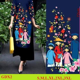 SET ÁO DÀI CÁCH TÂN LỤA GẤM2