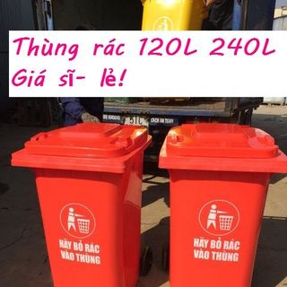 Phân phối sỉ lẻ thùng rác nhựa thùng rác 120L 240L giá rẻ Tại quận củ chi giá sỉ