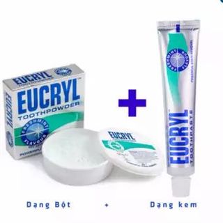 Combo Kem Và Bột Trắng Răng Eucryll - Anh