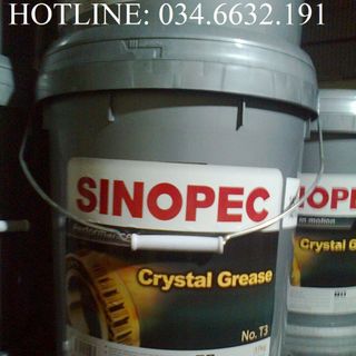 Mỡ Chịu Nhiệt Sinopec Crystal Grease NoT3 xô 17Kg