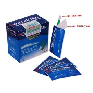 Hộp 25 que thử đường huyết On Plus USA