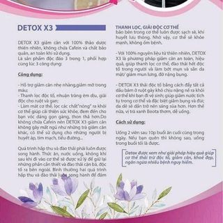 thảo dược giảm mỡ bụng detox x3