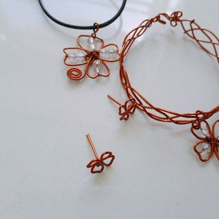 bộ trang sức cỏ 4 lá may mắn