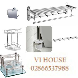 Bộ 6 món phòng tắm inox 304