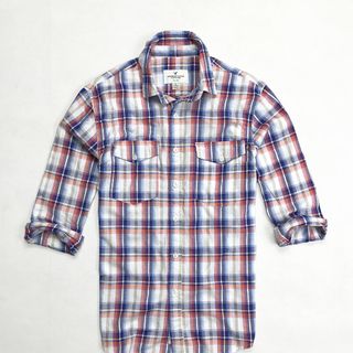 Sơ mi caro 2 túi màu hồng cam thích hợp bán noel và tết