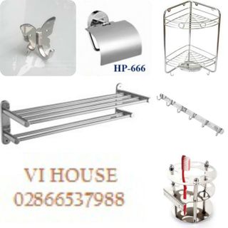 Bộ 6 món phòng tắm inox