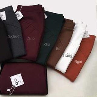 Quần Legging Vải Korea Nâng Mông Túi Hộp Pli